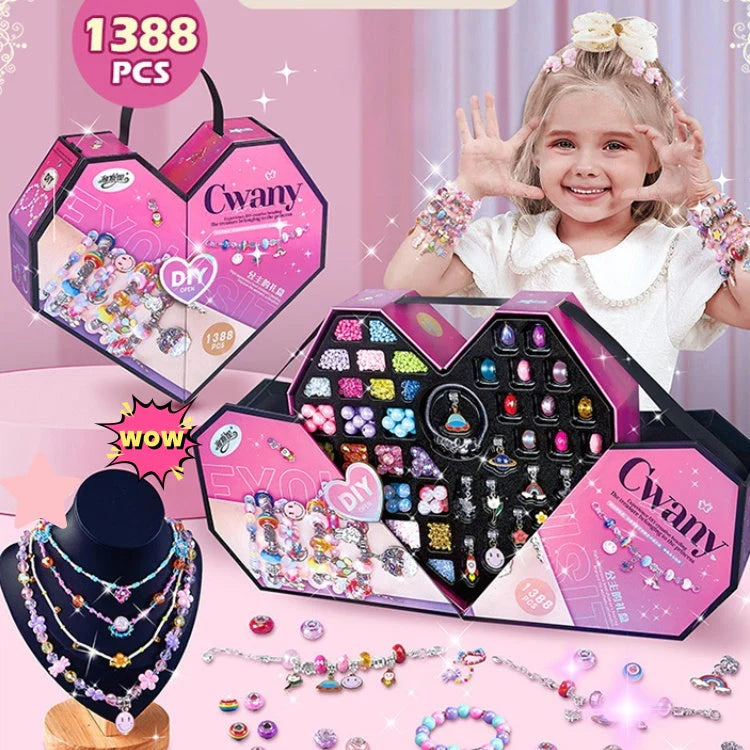 🎅Early Christmas Sale 49% OFF 🎁 Girls Charm Bracelet Making Kit
