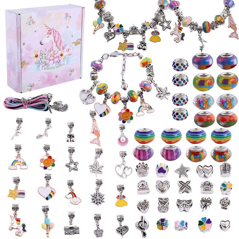 🎅Early Christmas Sale 49% OFF 🎁 Girls Charm Bracelet Making Kit