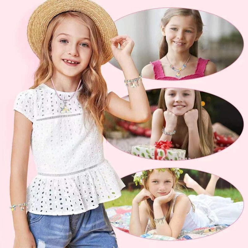 🎅Early Christmas Sale 49% OFF 🎁 Girls Charm Bracelet Making Kit