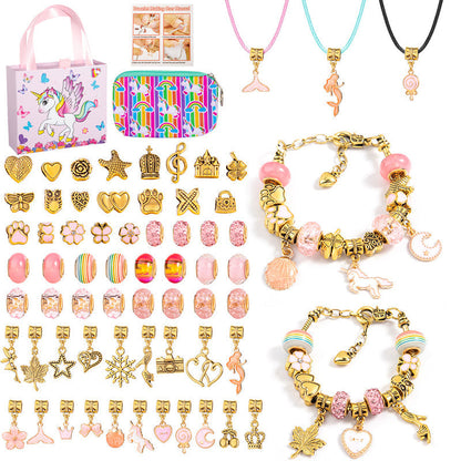 🎅Early Christmas Sale 49% OFF 🎁 Girls Charm Bracelet Making Kit