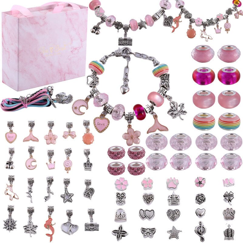 🎅Early Christmas Sale 49% OFF 🎁 Girls Charm Bracelet Making Kit
